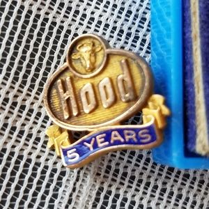Vintage Hood 5 Years Service Pin- 1/10 10ktgf